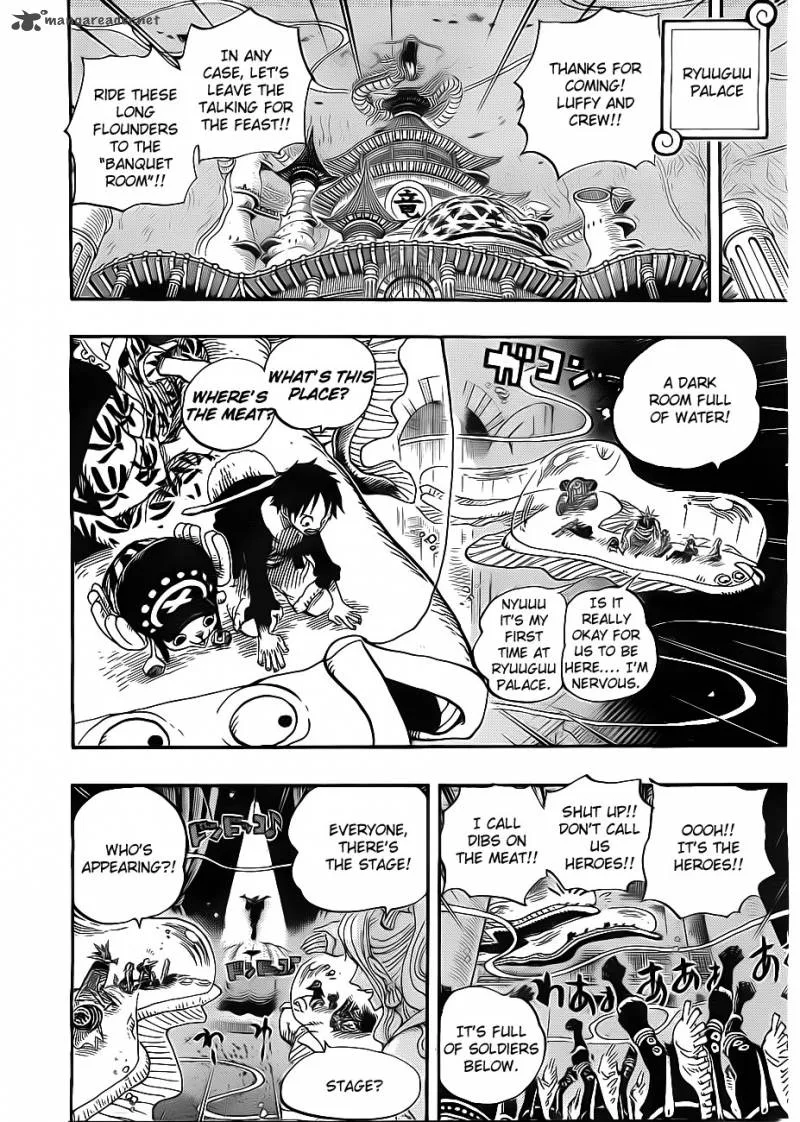 One Piece Chapter 649: Dancing of breams and plaices. – Page 10