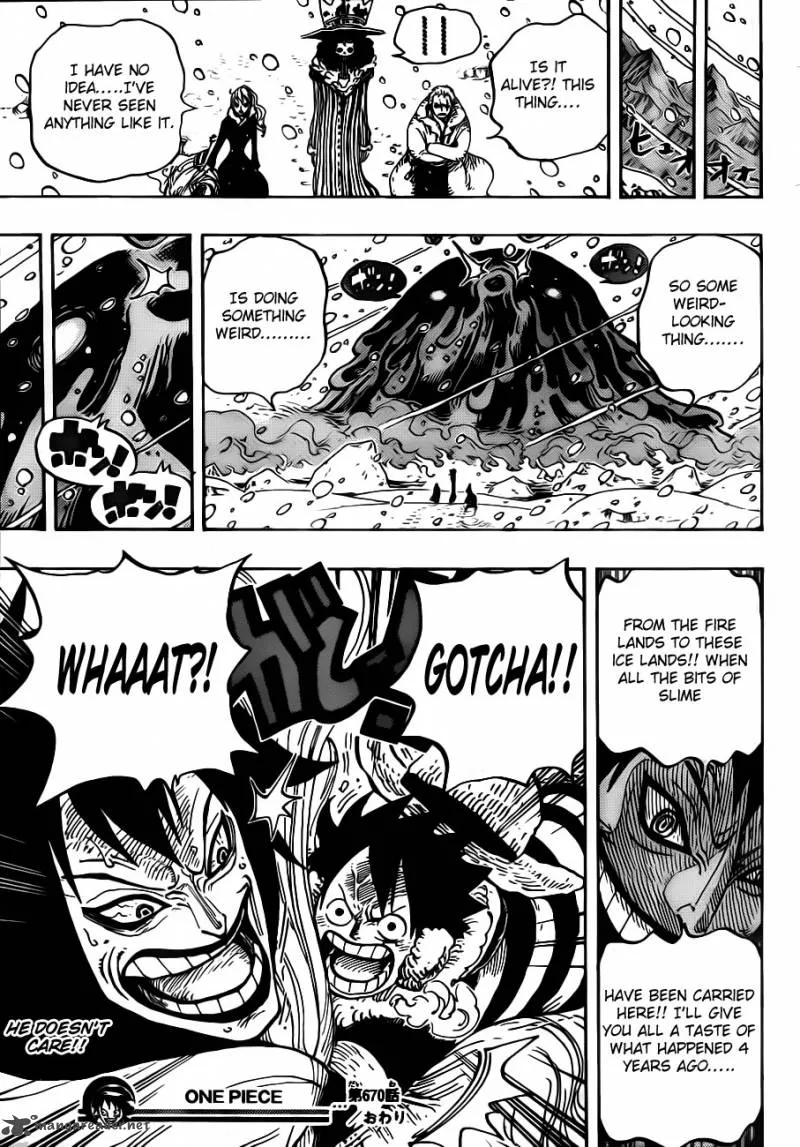 One Piece Chapter 670: Blizzards with a chance of slime. – Page 17