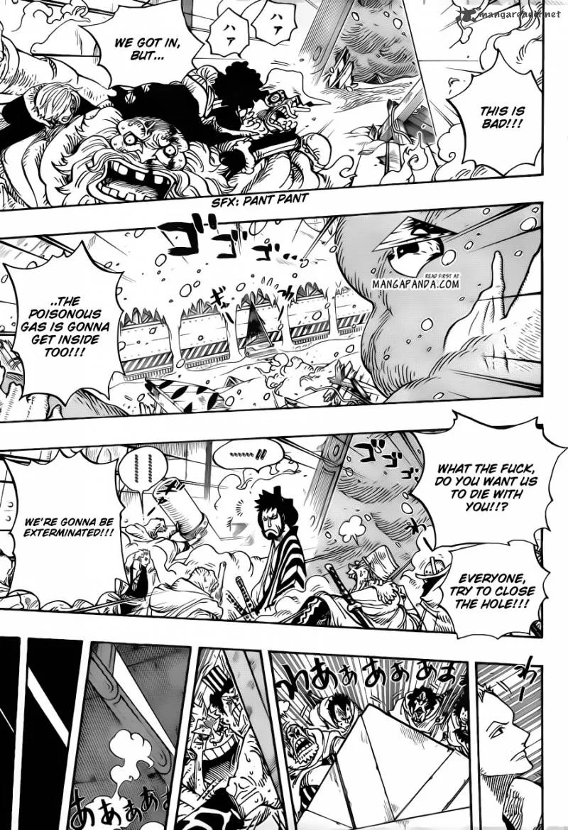 One Piece Chapter 678: Inside the lab, lobby of building A – Page 5