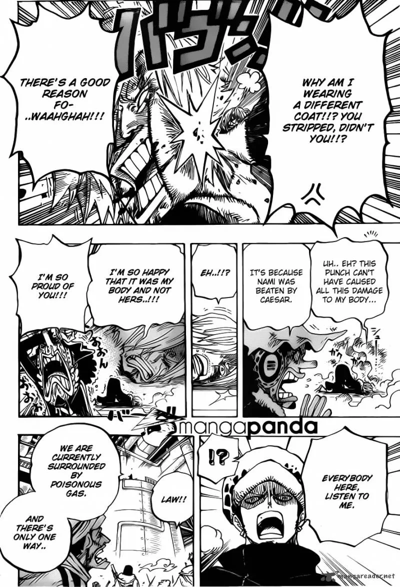 One Piece Chapter 678: Inside the lab, lobby of building A – Page 12