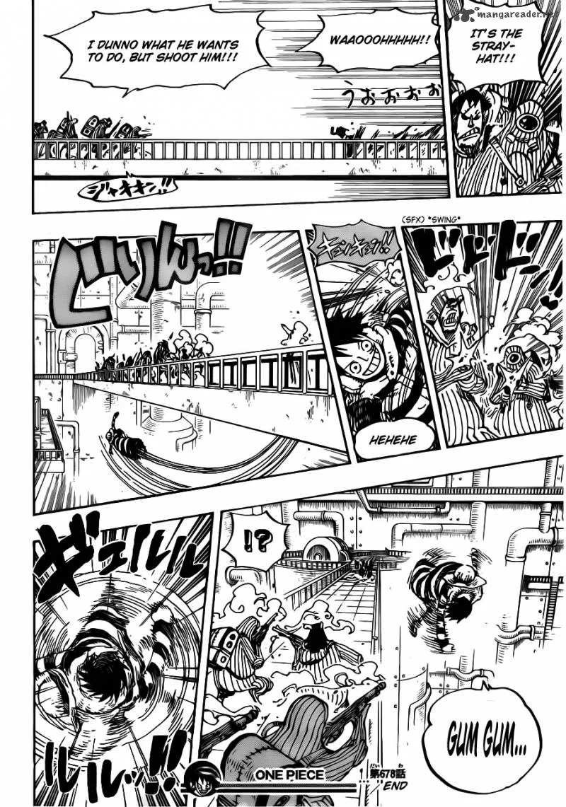 One Piece Chapter 678: Inside the lab, lobby of building A – Page 17