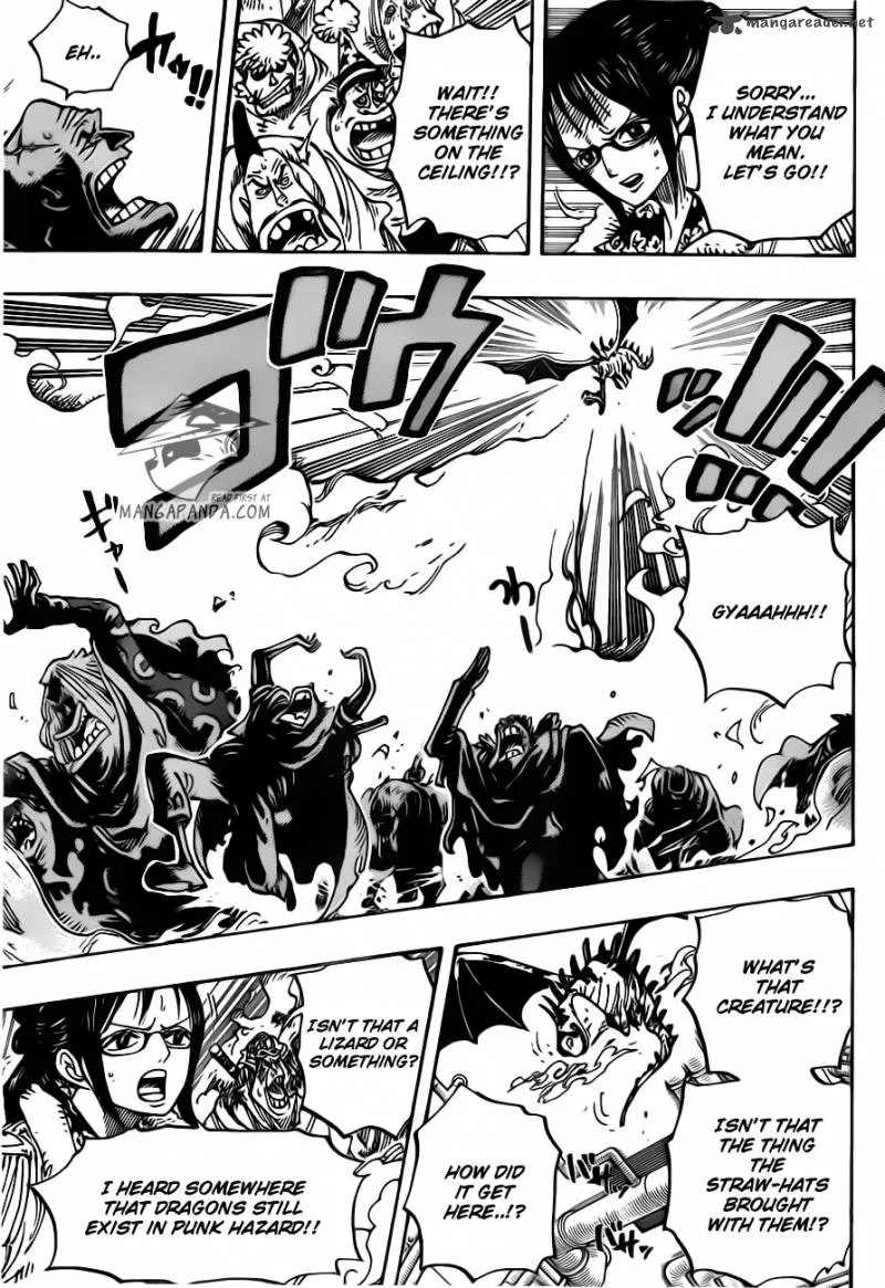 One Piece Chapter 680: Captain of the Marine's G-5, Kichiku no Vergo – Page 8