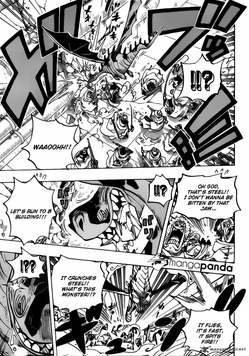 One Piece Chapter 680: Captain of the Marine's G-5, Kichiku no Vergo – Page 10