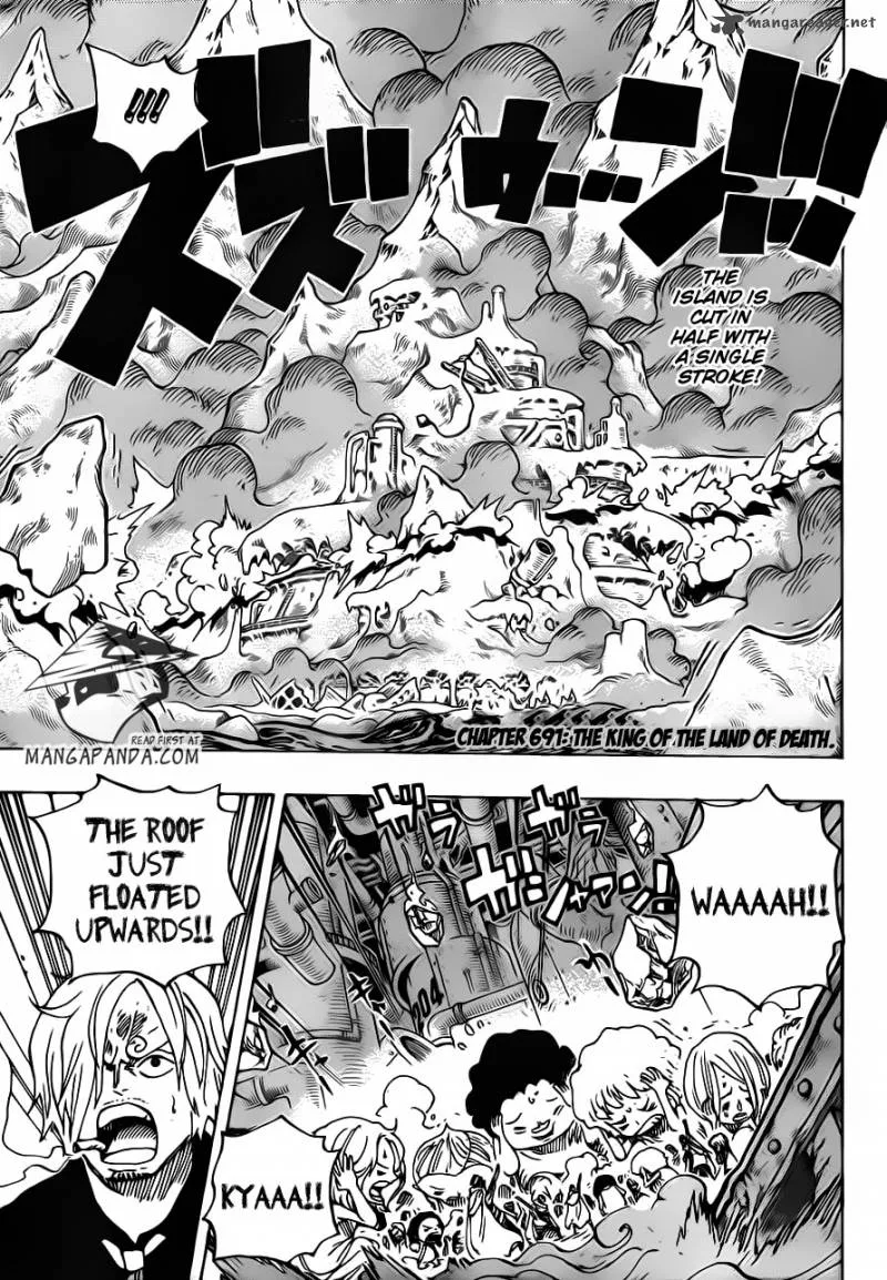 One Piece Chapter 691: The king of the land of death. – Page 3