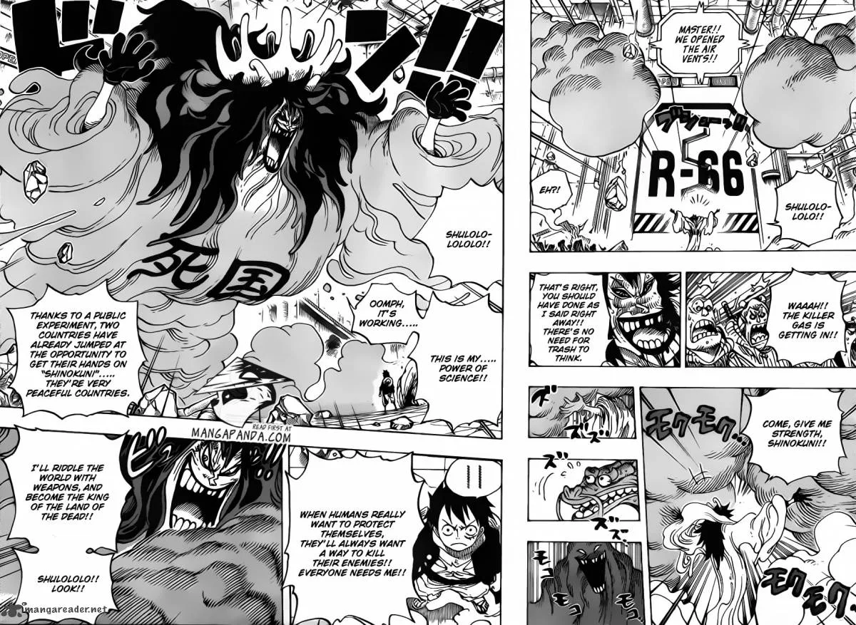 One Piece Chapter 691: The king of the land of death. – Page 12