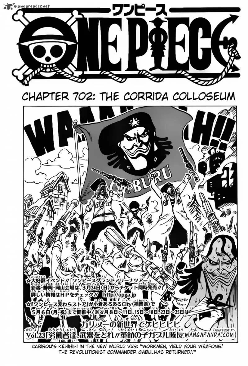 One Piece Chapter 702: The Corrida Colloseum – Page 3
