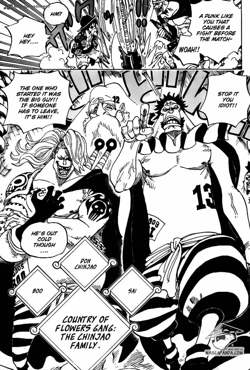 One Piece Chapter 704: The statue of Kyros and Lucy. – Page 5