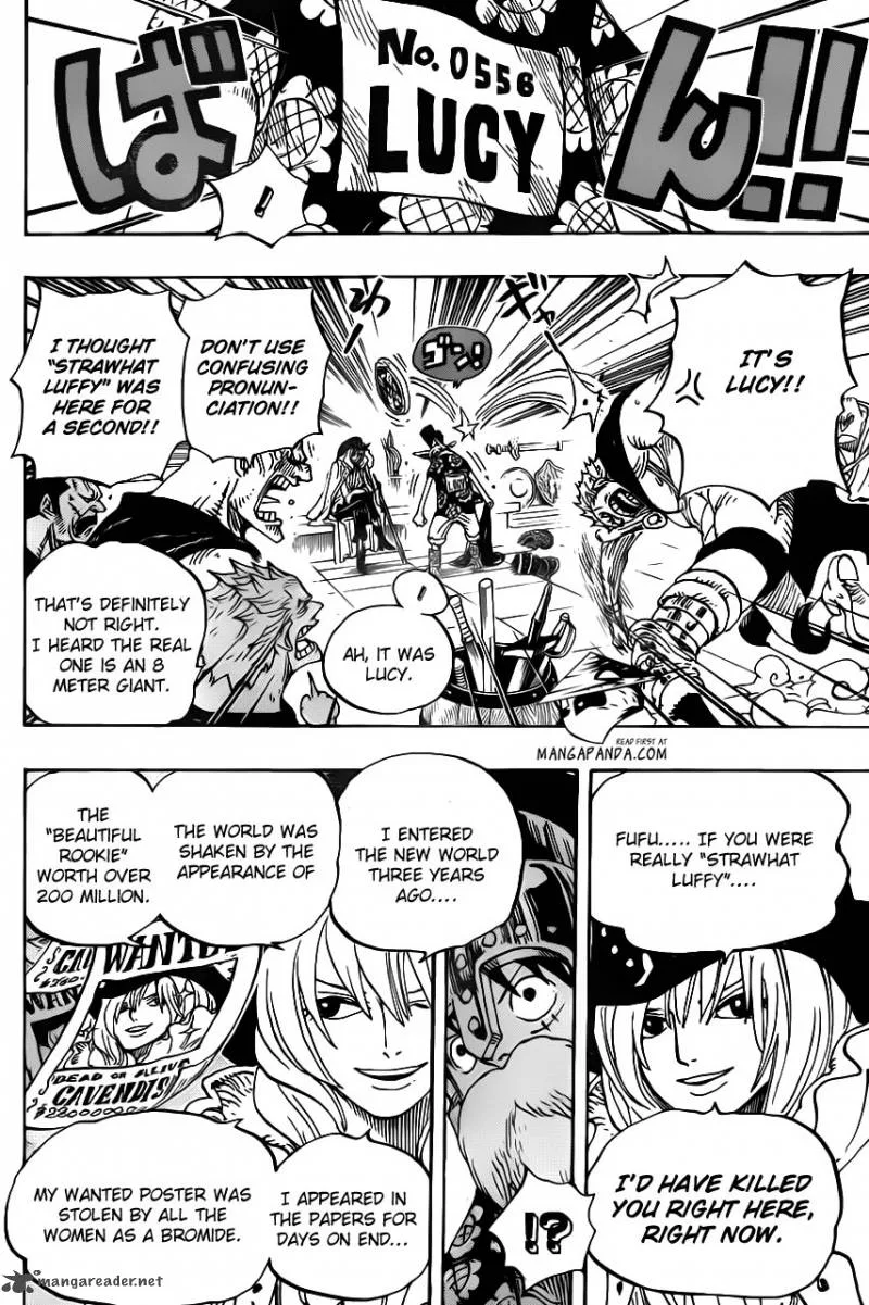 One Piece Chapter 704: The statue of Kyros and Lucy. – Page 14