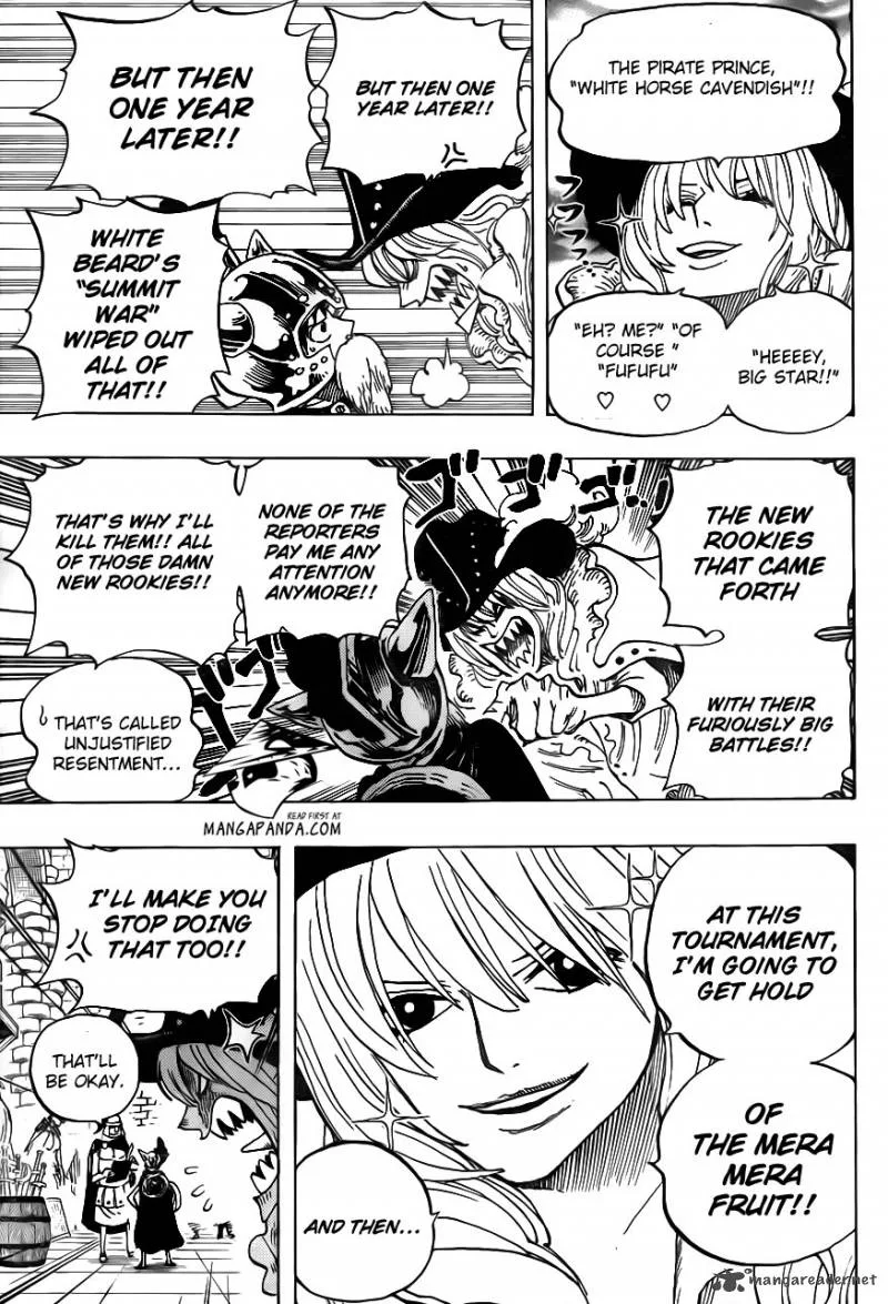 One Piece Chapter 704: The statue of Kyros and Lucy. – Page 15
