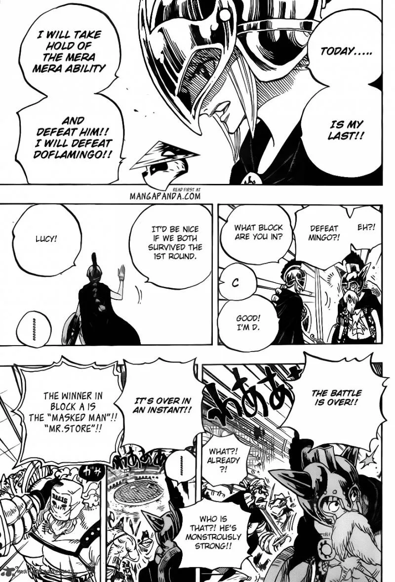 One Piece Chapter 704: The statue of Kyros and Lucy. – Page 19