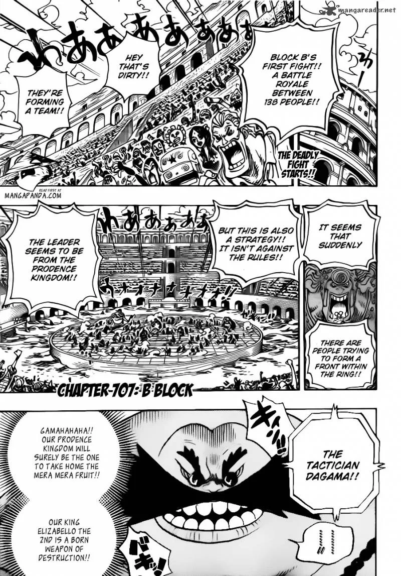 One Piece Chapter 707: B Block – Page 2