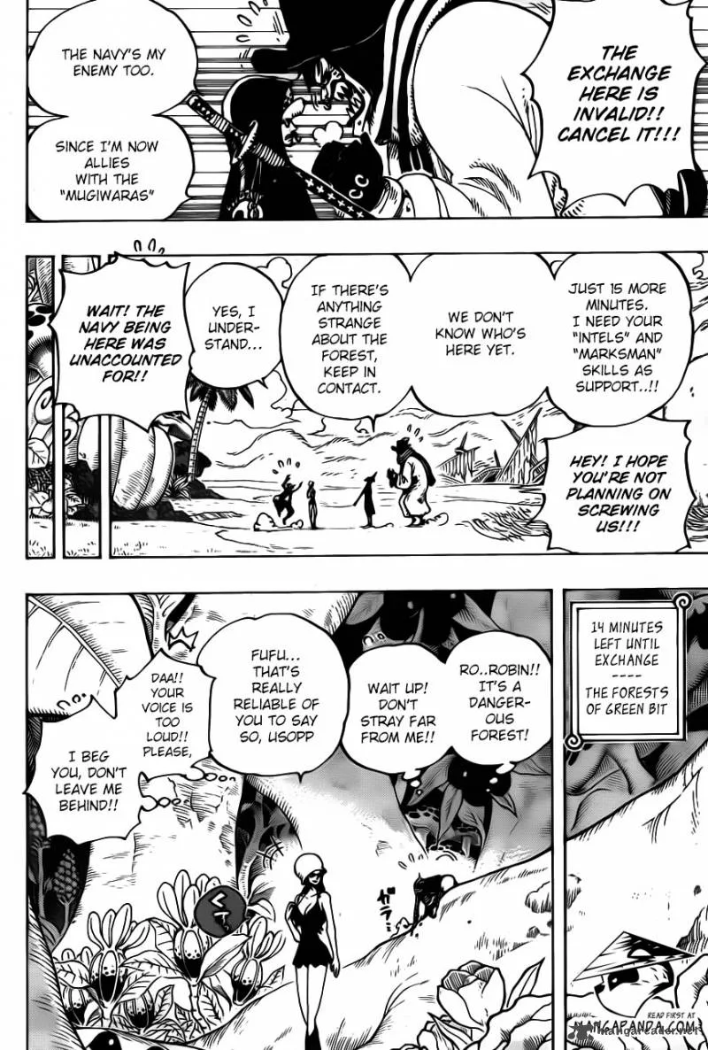 One Piece Chapter 710: Towards Green Bit – Page 15