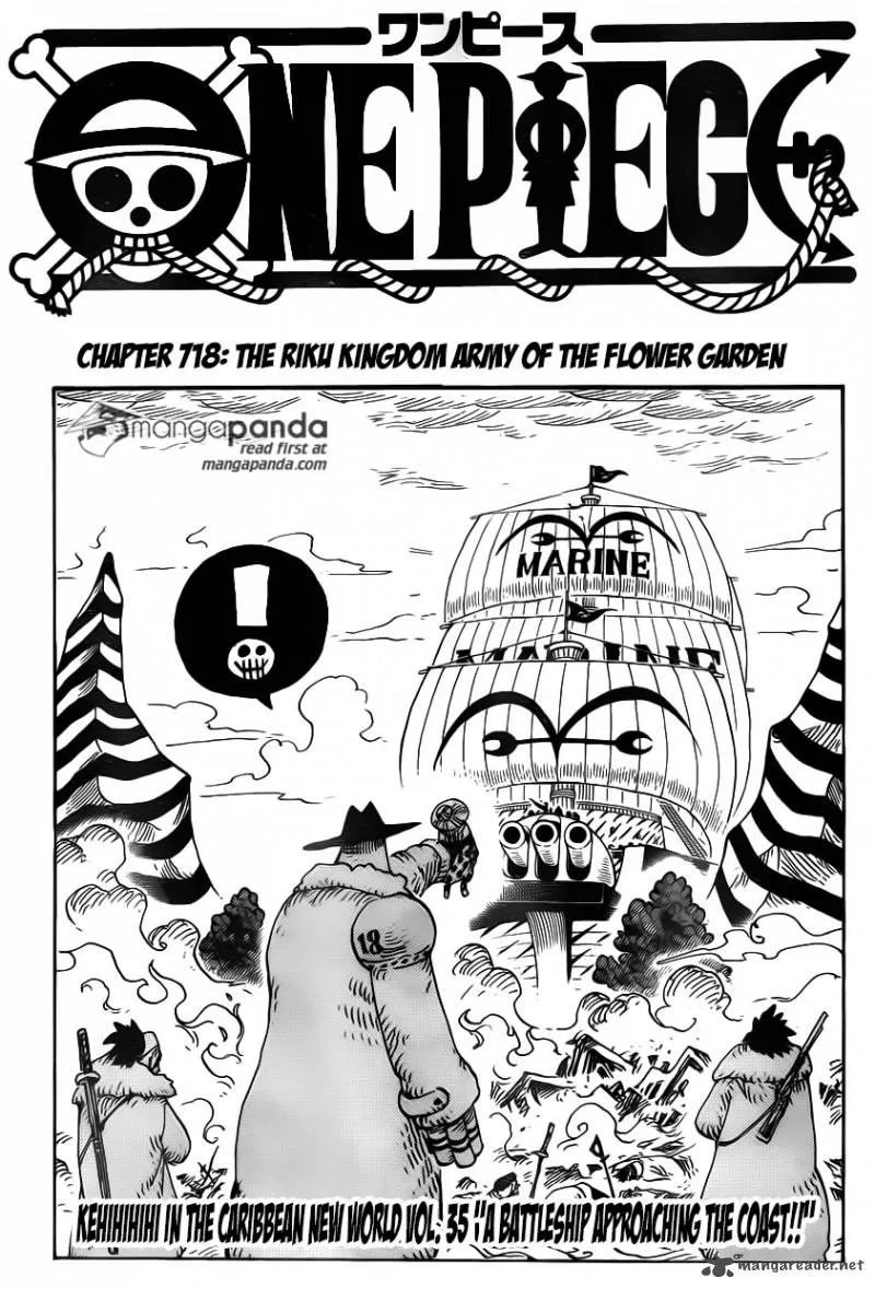 One Piece Chapter 718: The Riku kingdom army of the flower garden – Page 3