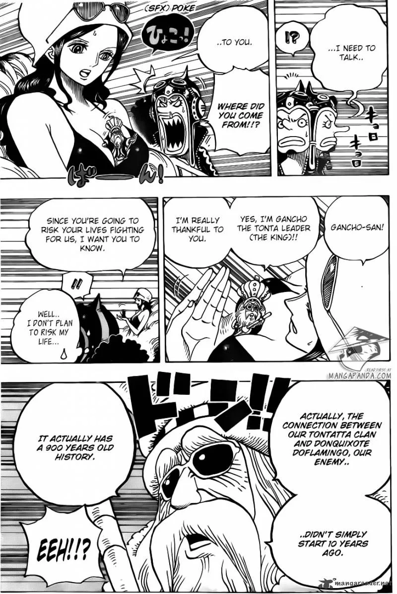 One Piece Chapter 718: The Riku kingdom army of the flower garden – Page 8