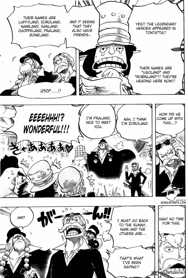 One Piece Chapter 718: The Riku kingdom army of the flower garden – Page 11