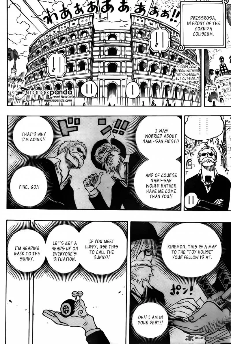 One Piece Chapter 723: A change of plans. – Page 4