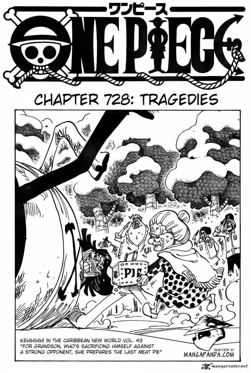 One Piece Chapter 728: Tragedies – Page 3