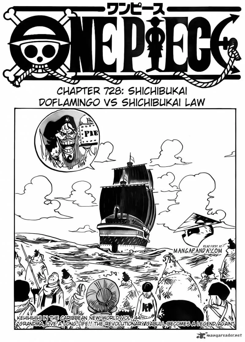 One Piece Chapter 729: Shichibukai Doflamingo VS Shichibukai Law – Page 3