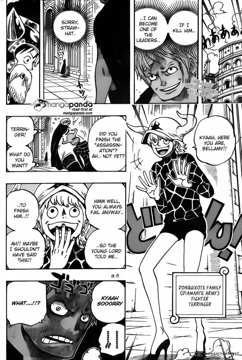 One Piece Chapter 729: Shichibukai Doflamingo VS Shichibukai Law – Page 4