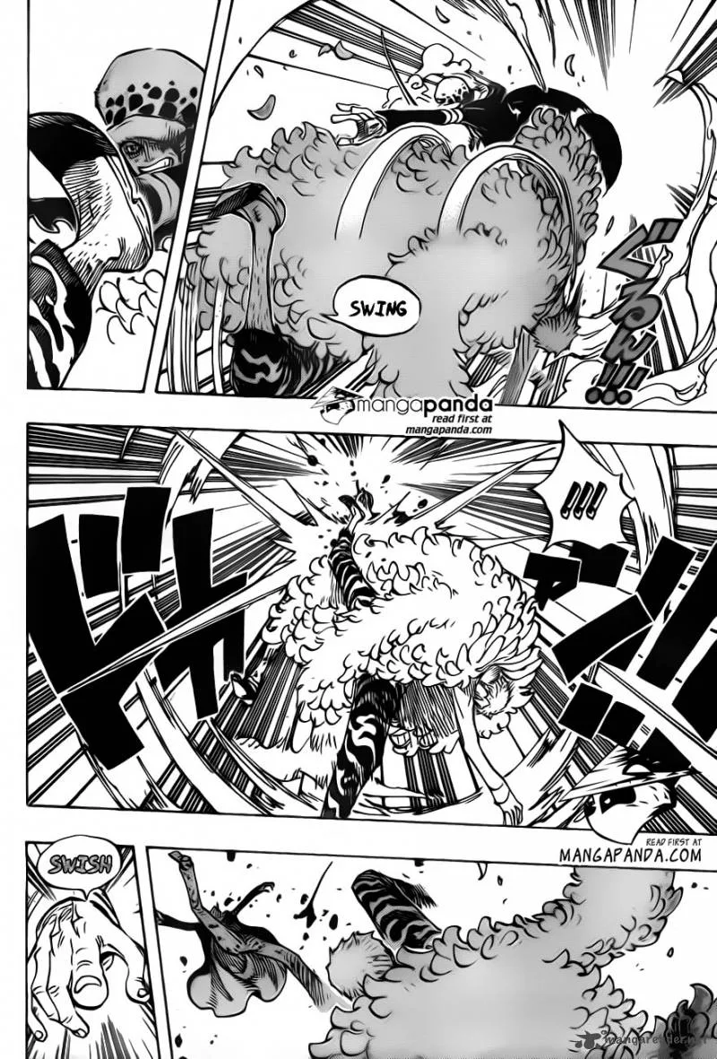 One Piece Chapter 729: Shichibukai Doflamingo VS Shichibukai Law – Page 6