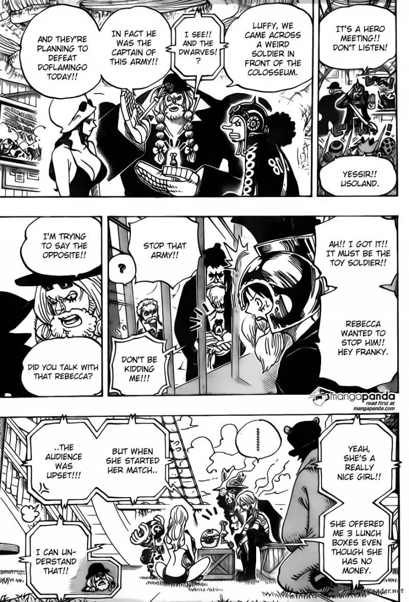 One Piece Chapter 729: Shichibukai Doflamingo VS Shichibukai Law – Page 13