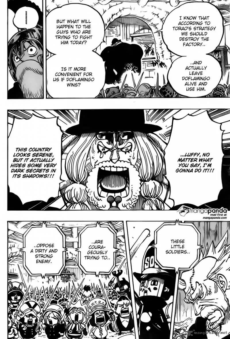 One Piece Chapter 729: Shichibukai Doflamingo VS Shichibukai Law – Page 14