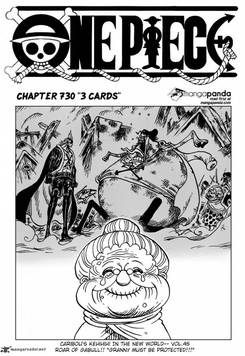 One Piece Chapter 730: 3 Cards – Page 3