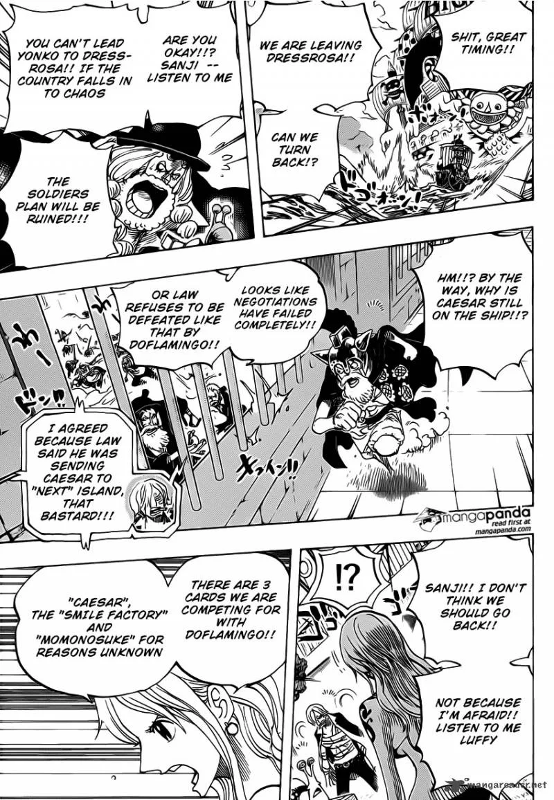 One Piece Chapter 730: 3 Cards – Page 15
