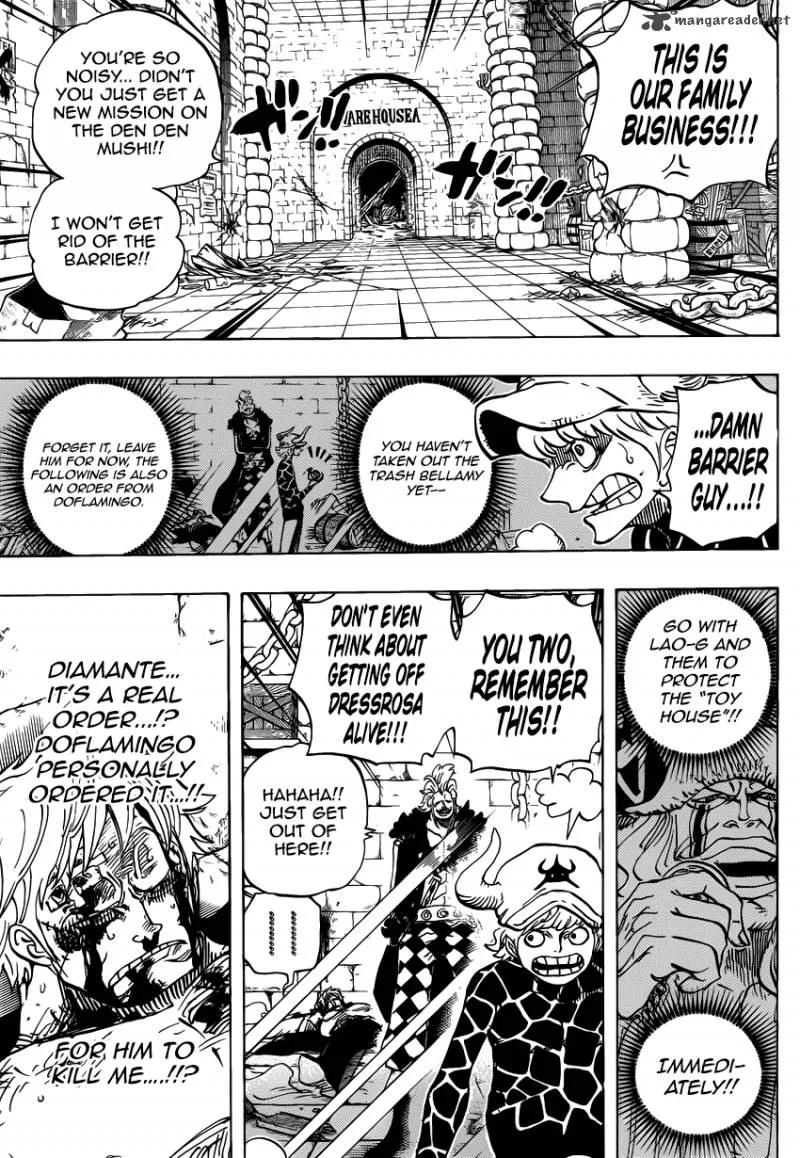 One Piece Chapter 731: Dressrosa Operation SOP – Page 3