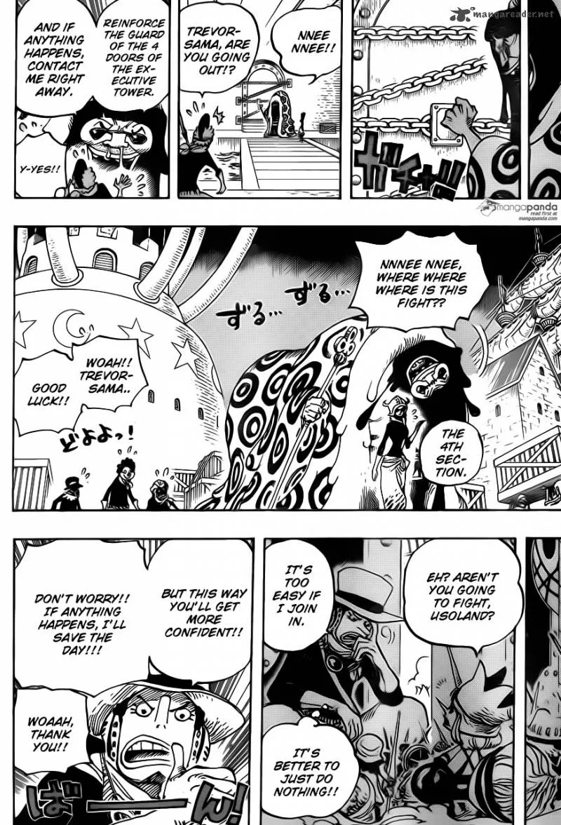 One Piece Chapter 738: Trevor army, special executive Sugar – Page 11