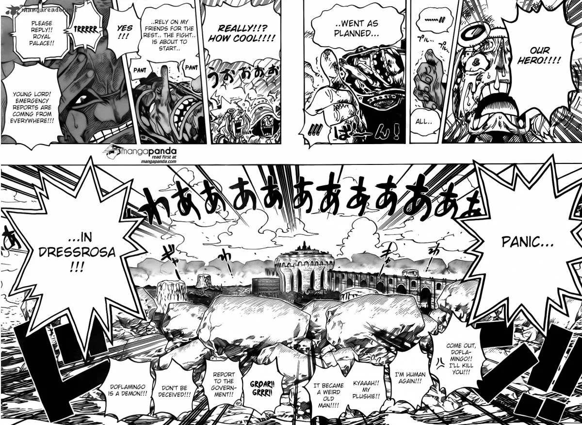 One Piece Chapter 743: Big jolts in Dressrosa – Page 12