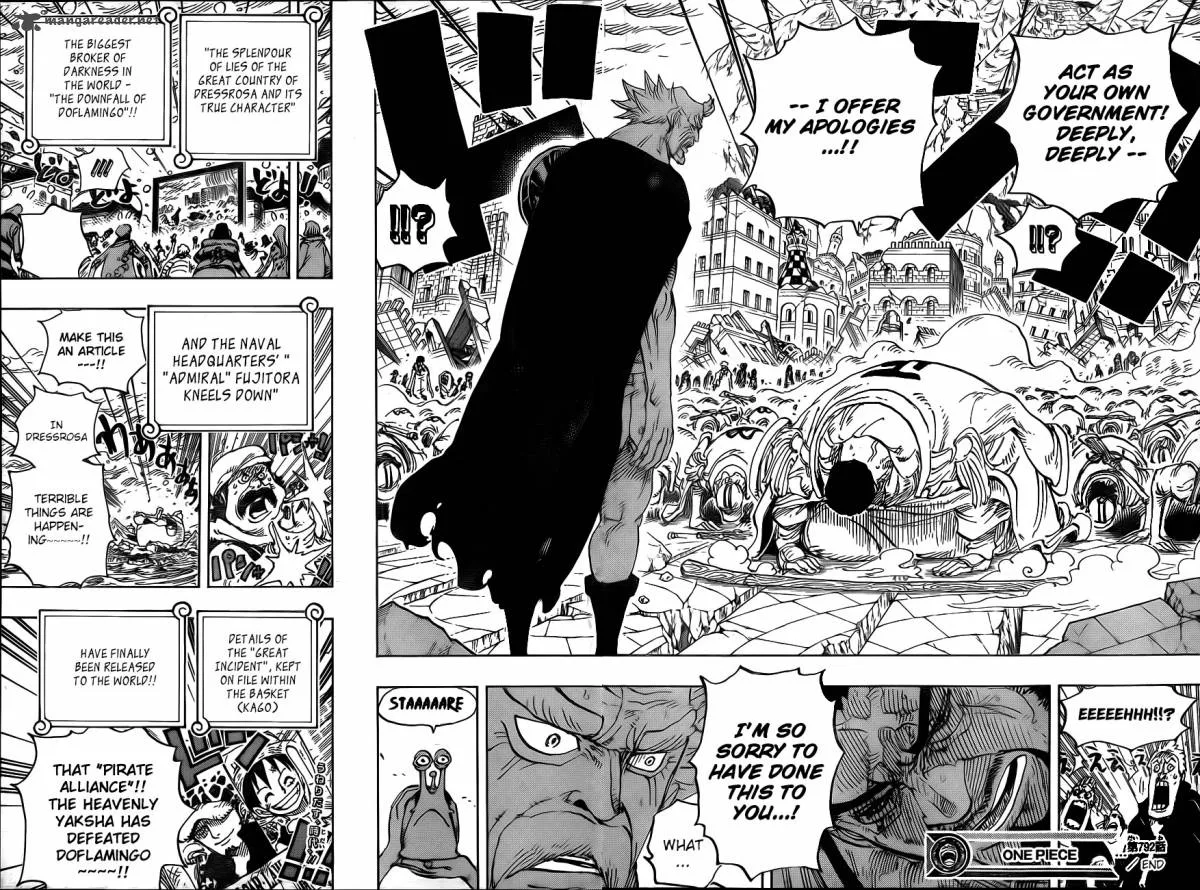 One Piece Chapter 792: Kneeling down – Page 14