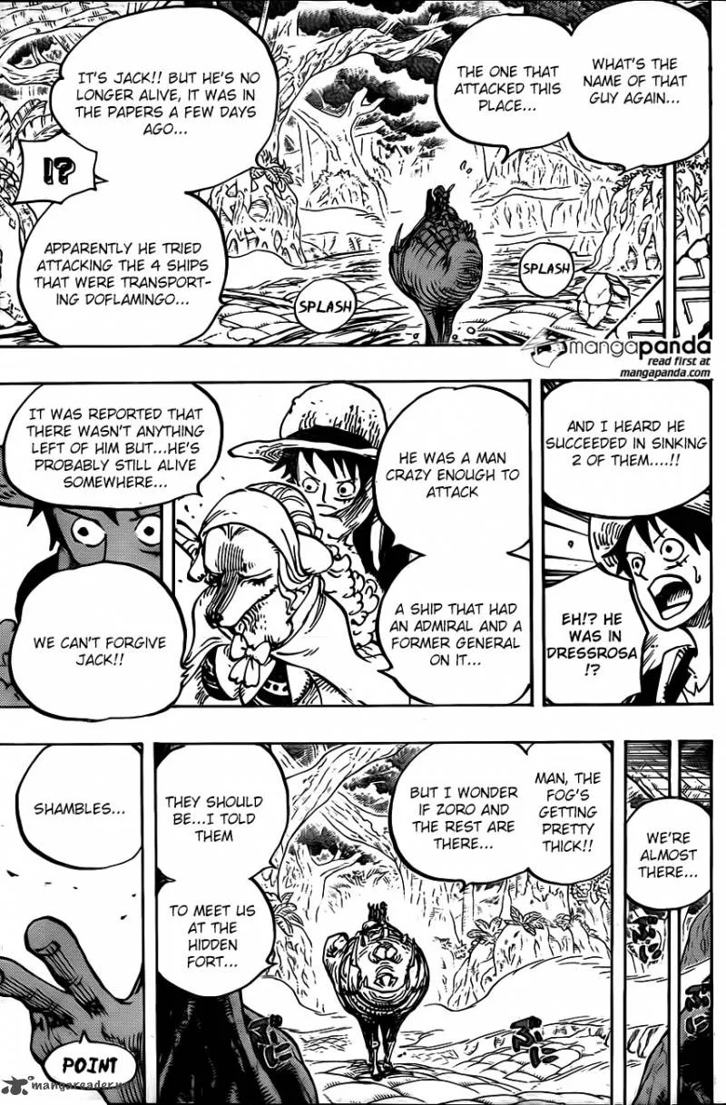 One Piece Chapter 806: At the Fort on the Right Belly – Page 9