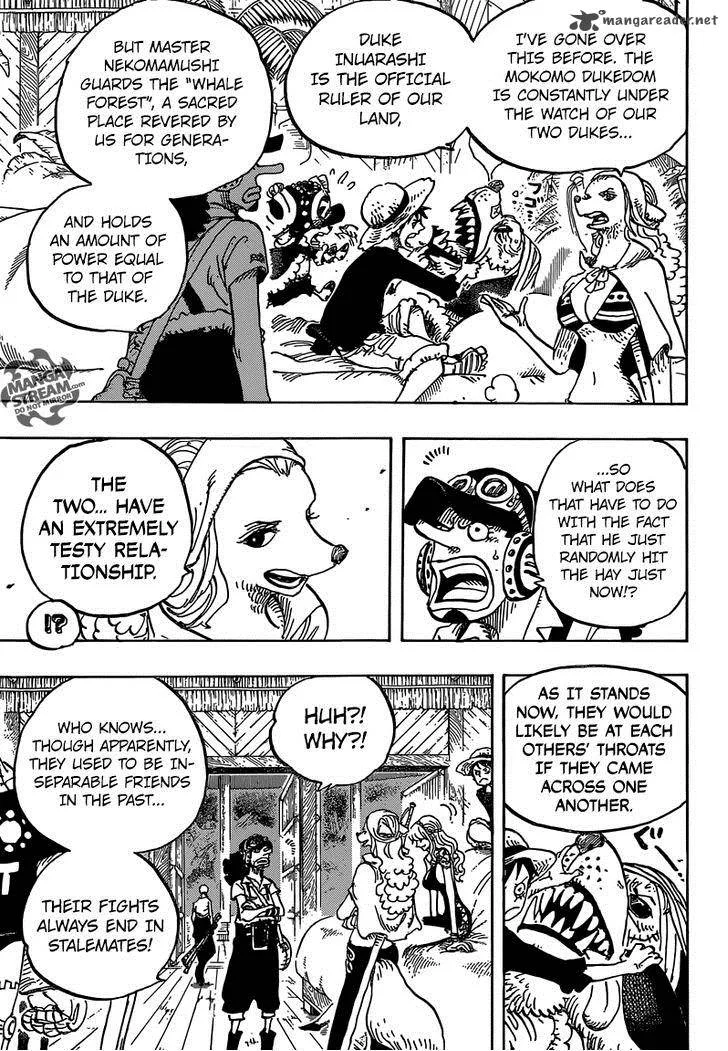 One Piece Chapter 809: Master Nekomamushi – Page 7