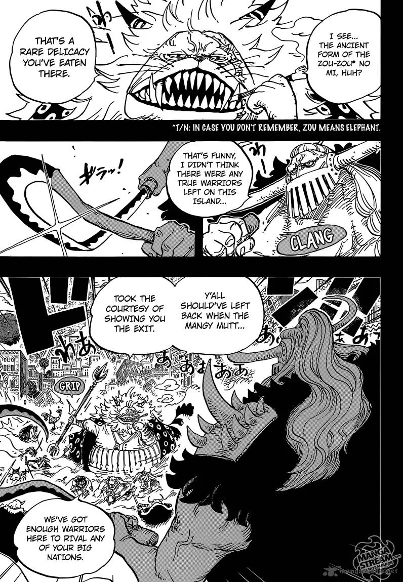 One Piece Chapter 810: The Curly Hat Pirates Arrive – Page 5