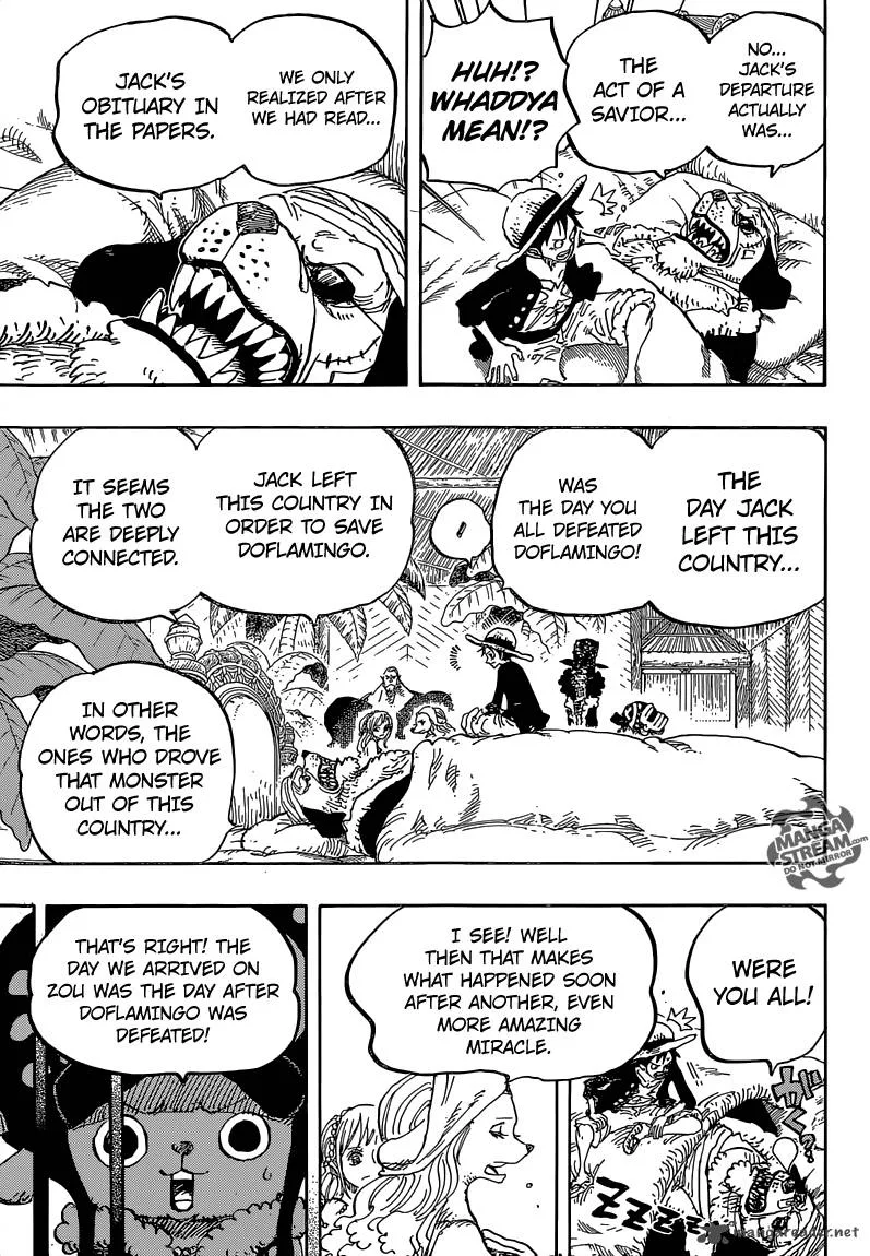 One Piece Chapter 810: The Curly Hat Pirates Arrive – Page 13