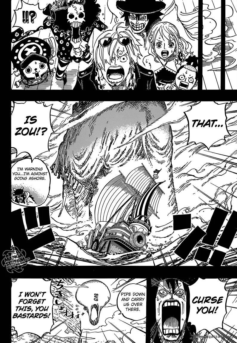 One Piece Chapter 810: The Curly Hat Pirates Arrive – Page 14