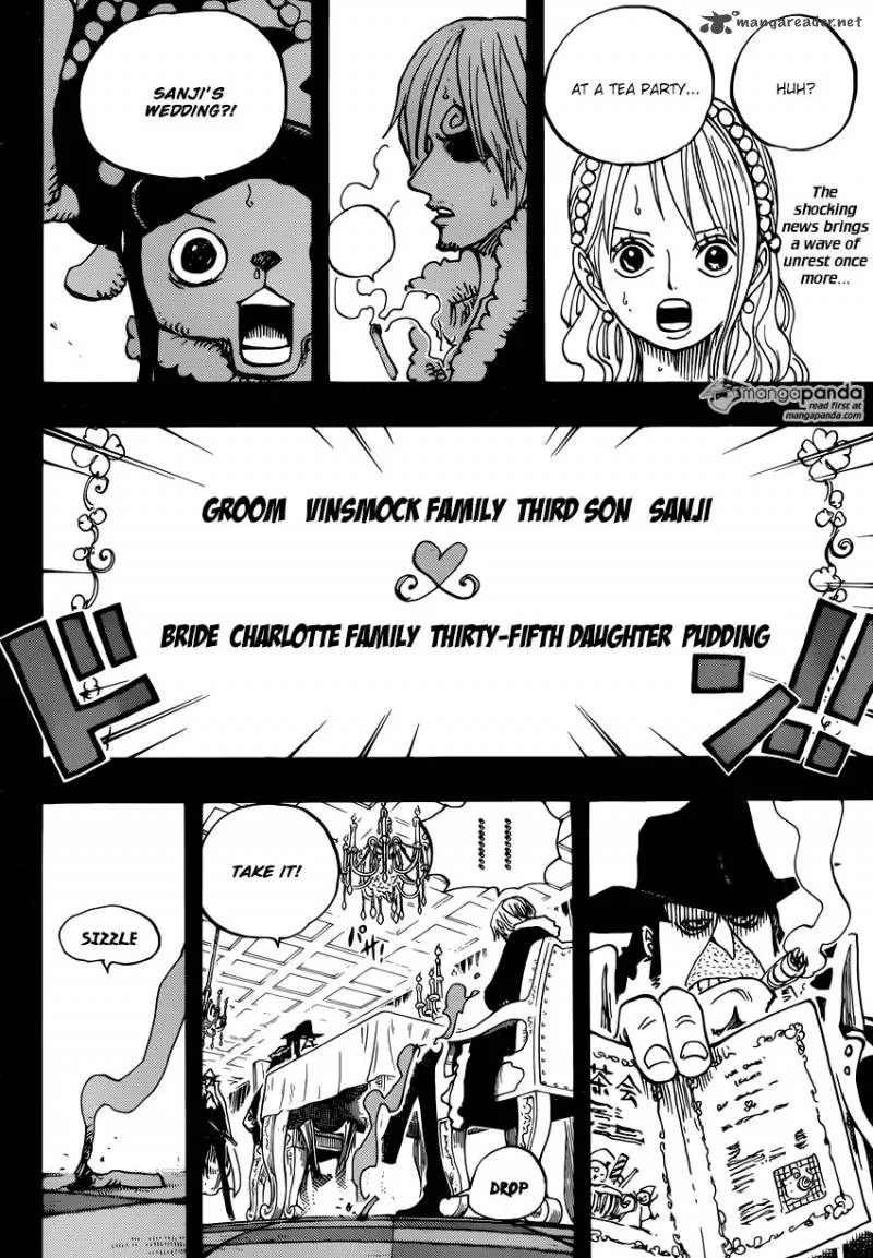 One Piece Chapter 813: An Invitation to the Tea Party – Page 2