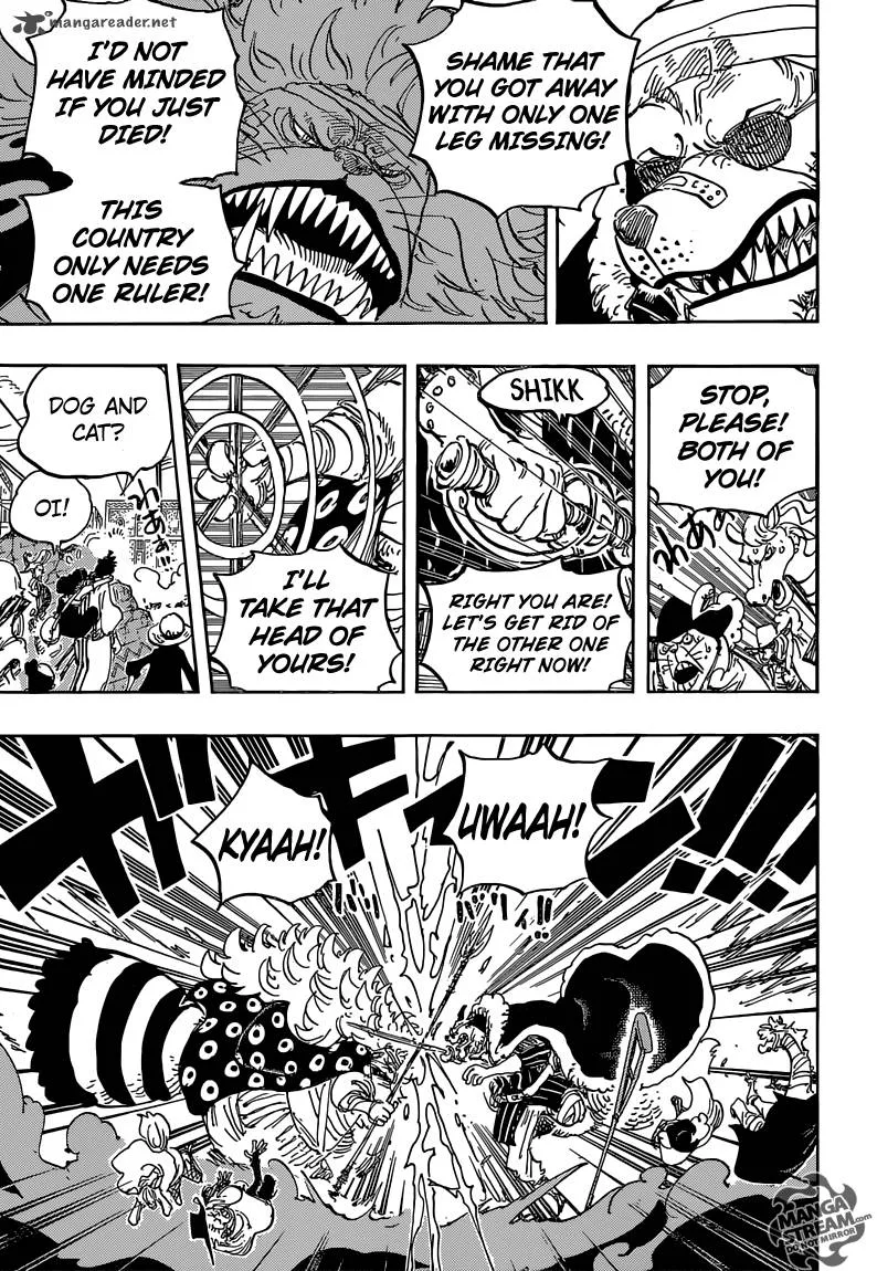 One Piece Chapter 816: Dog vs Cat – Page 13