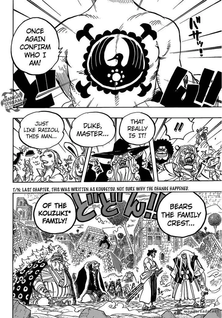 One Piece Chapter 817: Raizou Of The Mist – Page 4