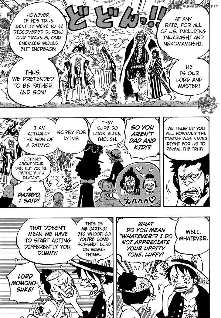 One Piece Chapter 817: Raizou Of The Mist – Page 9