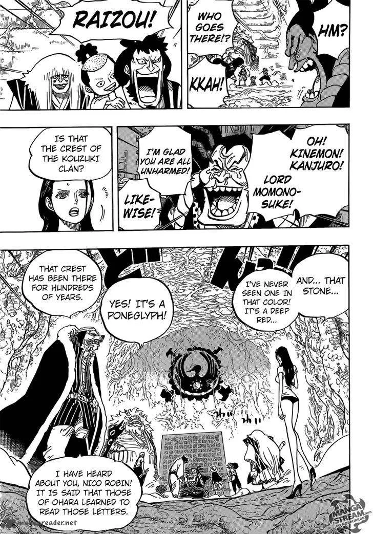 One Piece Chapter 817: Raizou Of The Mist – Page 15