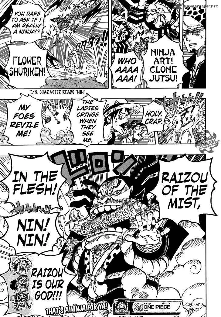 One Piece Chapter 817: Raizou Of The Mist – Page 19