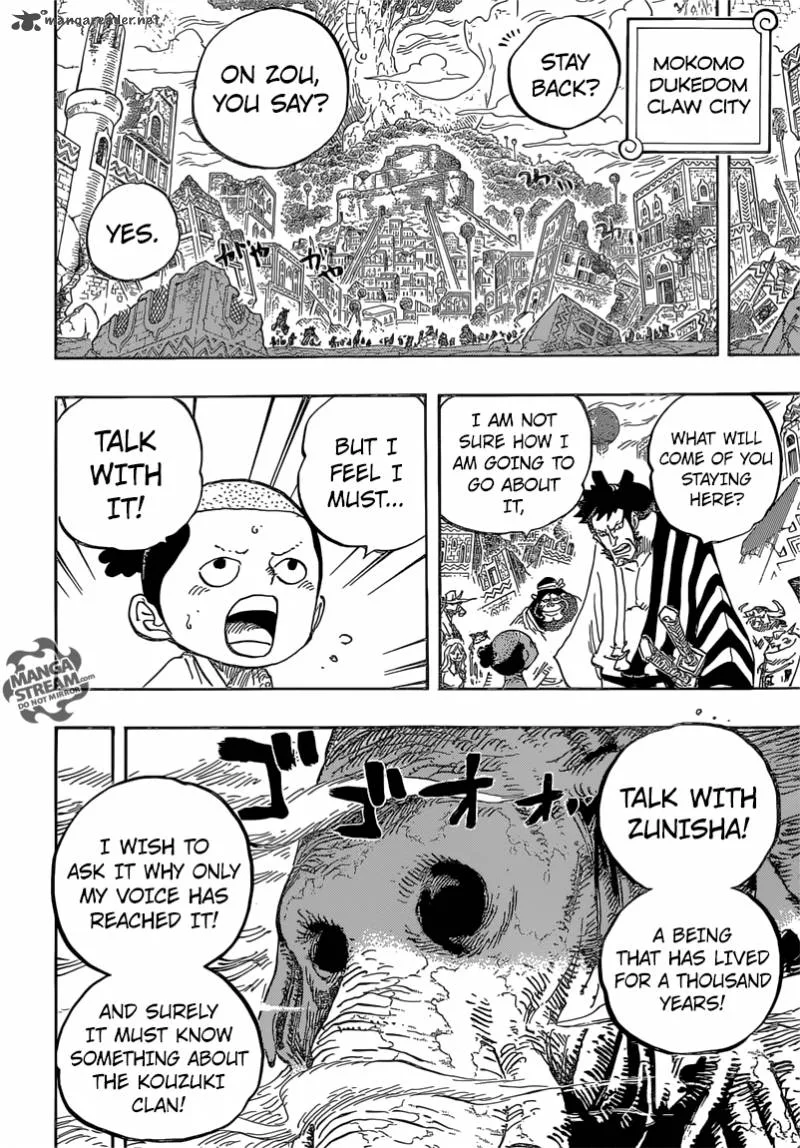 One Piece Chapter 822: Descending the Elephant – Page 6