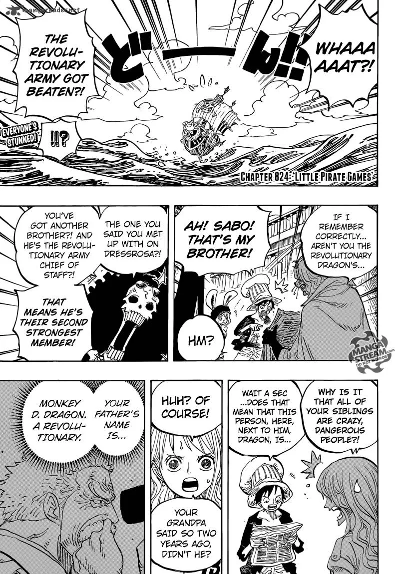 One Piece Chapter 824: Little Pirate Games – Page 4