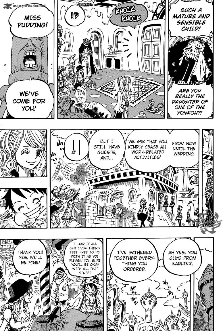 One Piece Chapter 828: 001 and 002 – Page 13