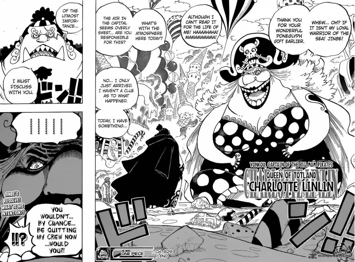 One Piece Chapter 829: The Yonkou, Charlotte Linlin The Pirate – Page 16