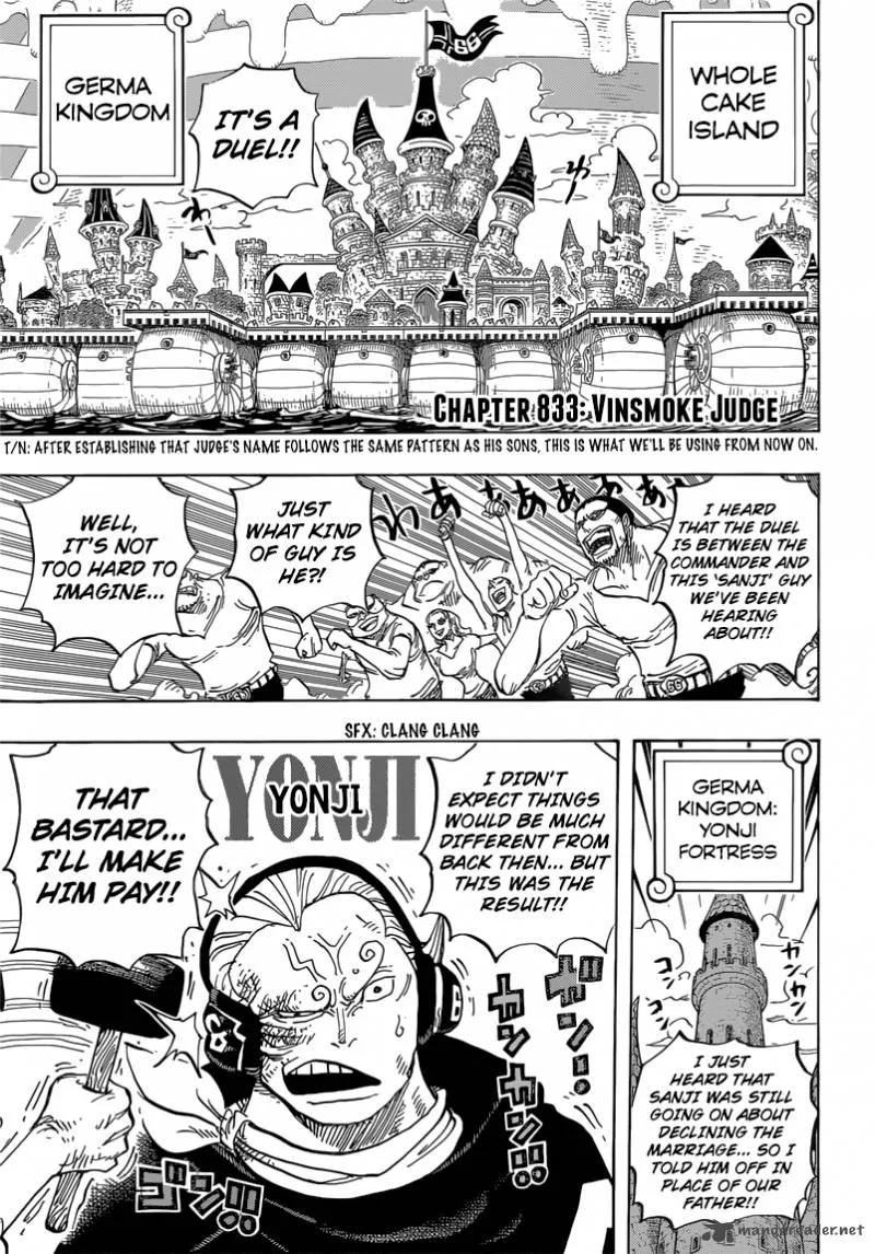 One Piece Chapter 833: Vinsmoke Judge – Page 6