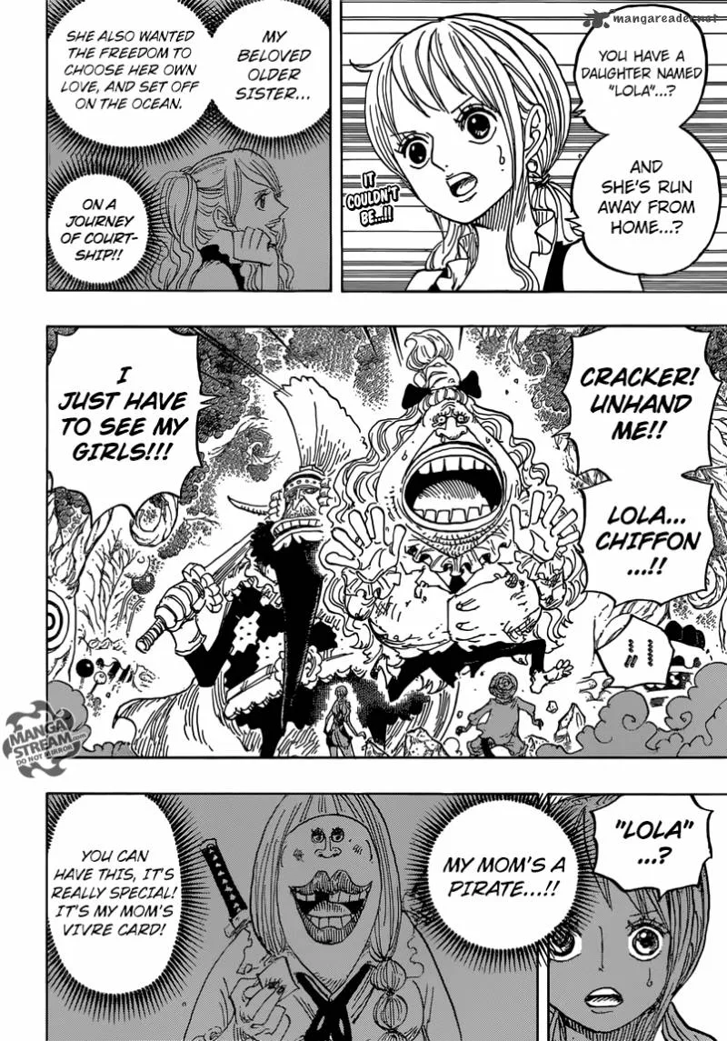 One Piece Chapter 836: The Vivre Card Lola Gave – Page 2