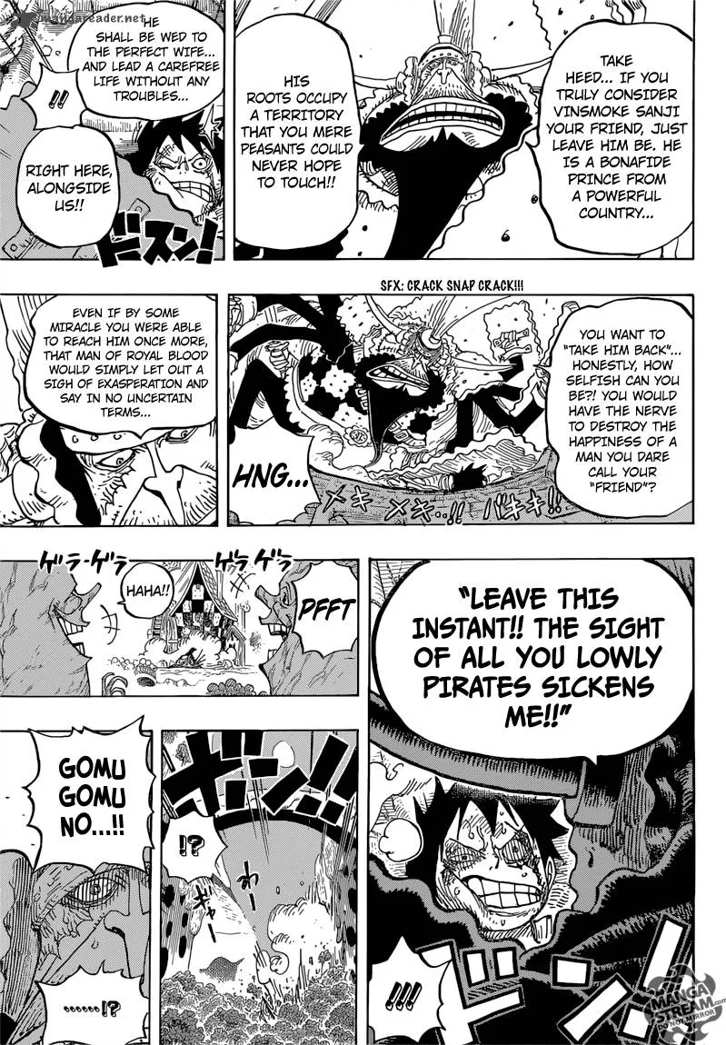One Piece Chapter 837: Luffy vs Commander Cracker – Page 16
